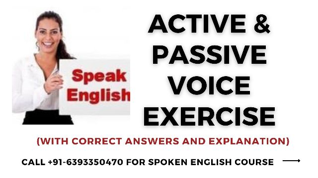 Active and Passive Voice Concept and Exercise